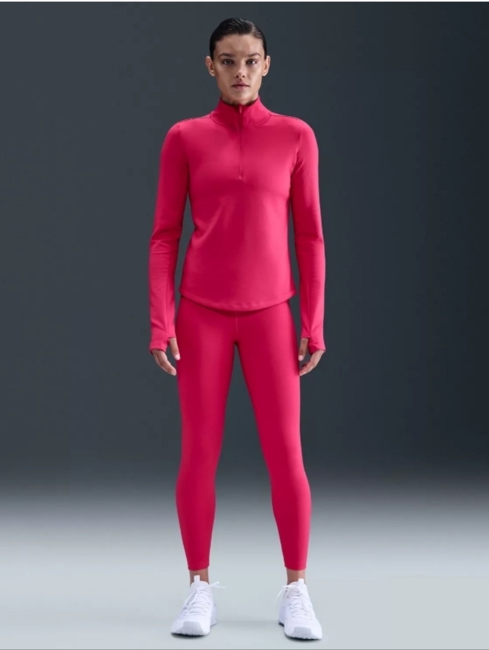 Nike One Therma-fit 1/2 Zip Performance Top, ULTRA SOFT, NWT - Picture 2 of 8